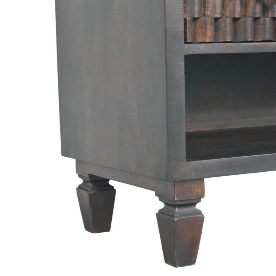 Cadiz Carved Shoe Storage Bench | Carved Detailing | Entryway Seating
