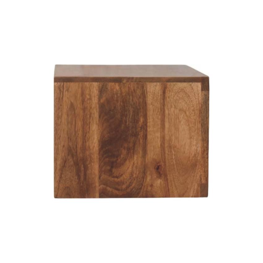 Cadiz Carved Slot-Drawer Bedside | Handcrafted Nightstand | Artisan Detail
