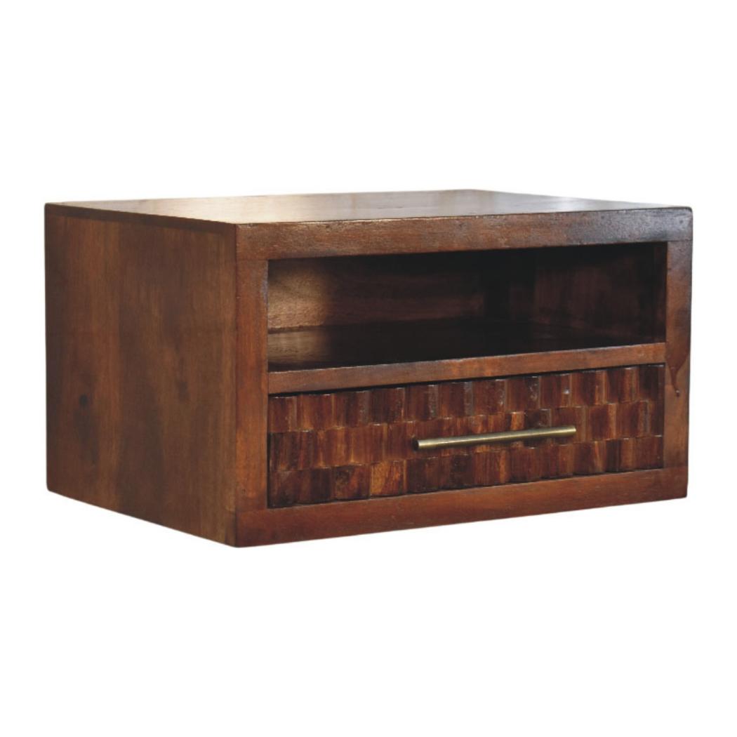 Cadiz Textured Bedside Table | Contemporary Bedroom Accent
