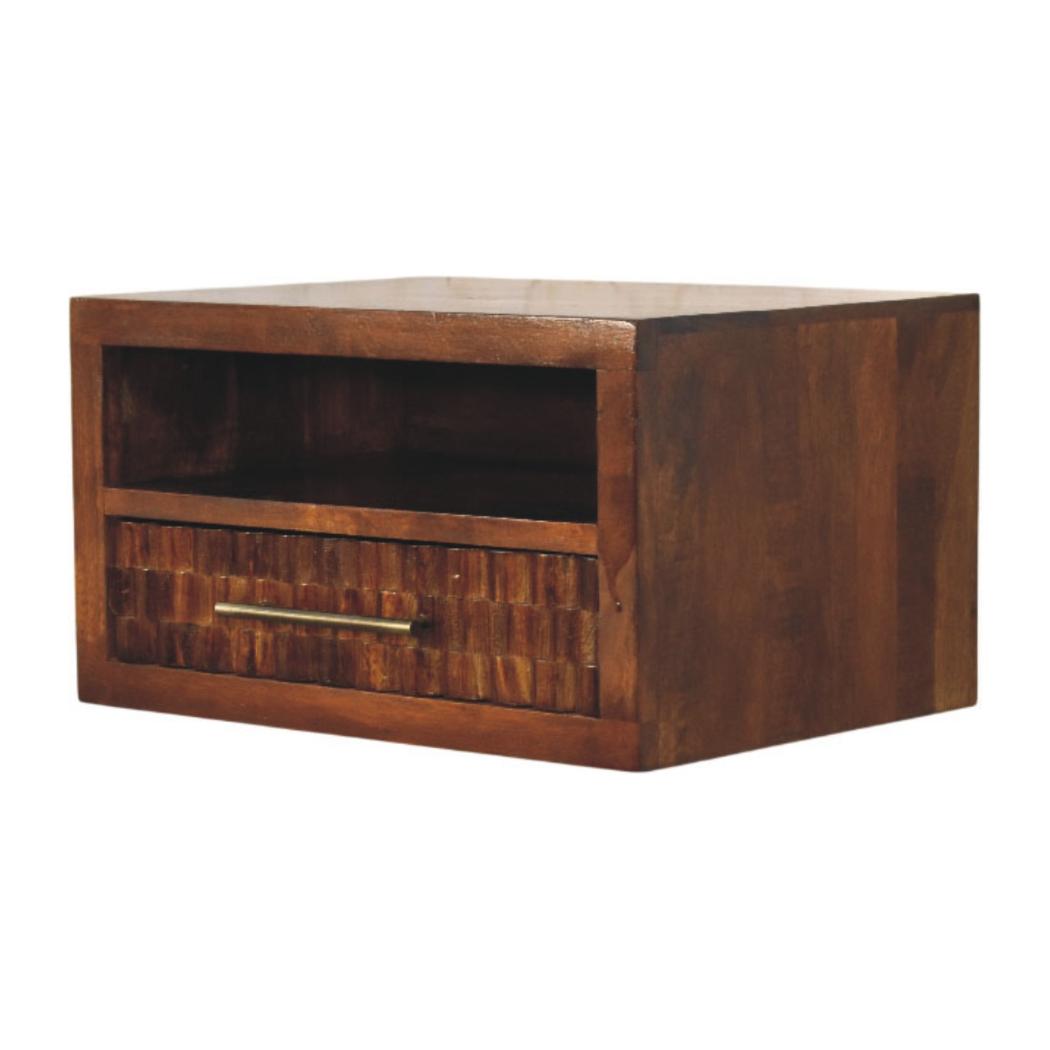 Cadiz Textured Bedside Table | Contemporary Bedroom Accent