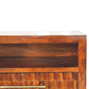 Cadiz Textured Bedside Table | Contemporary Bedroom Accent