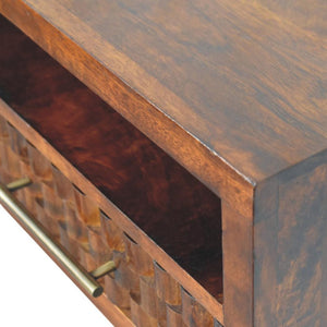 Cadiz Textured Bedside Table | Contemporary Bedroom Accent