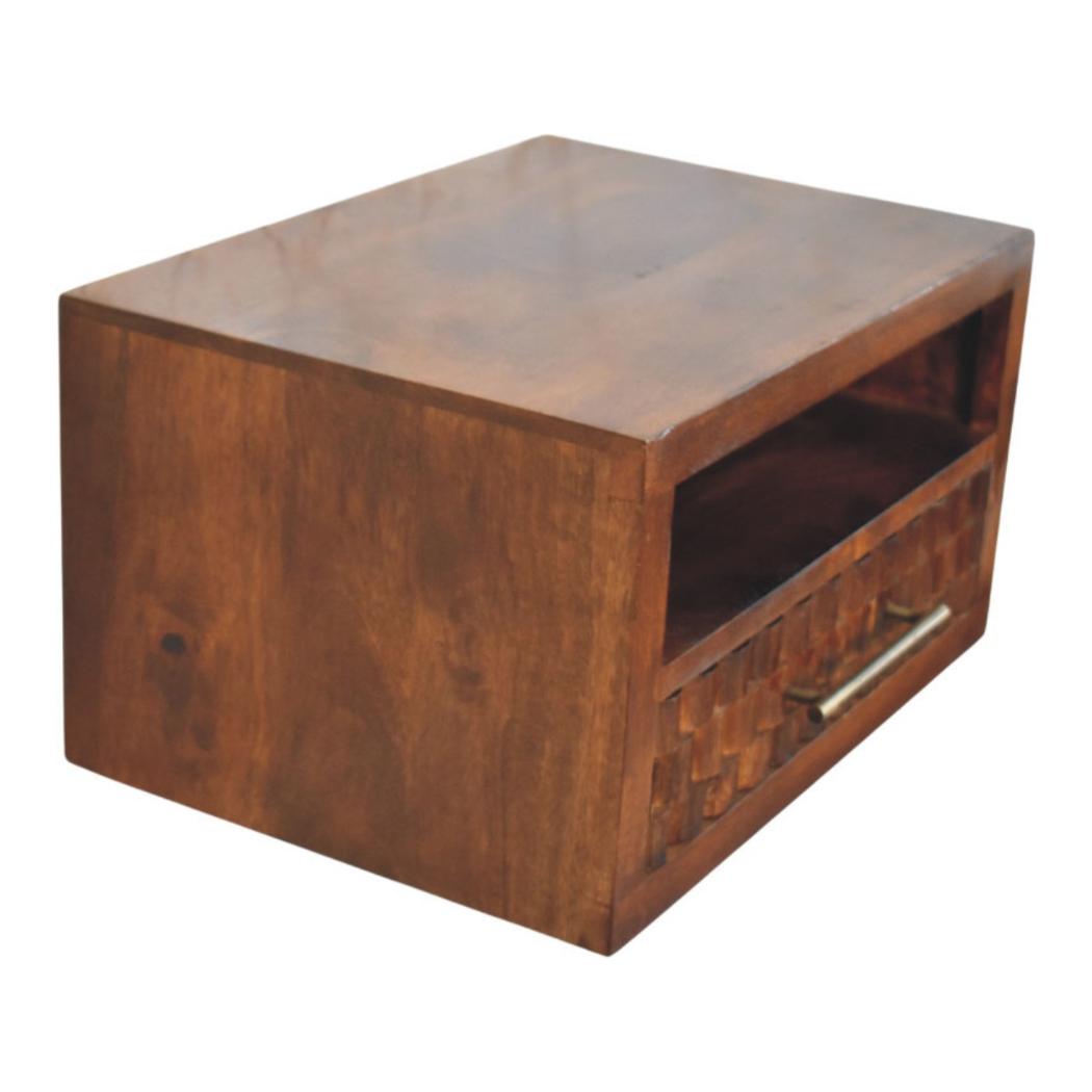 Cadiz Textured Bedside Table | Contemporary Bedroom Accent
