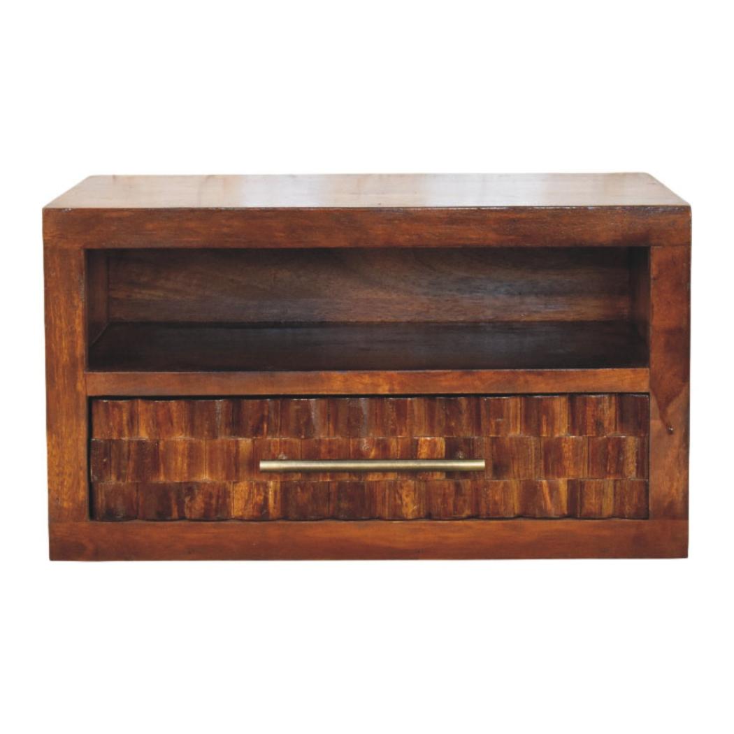 Cadiz Textured Bedside Table | Contemporary Bedroom Accent