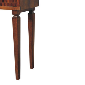 Cadiz Textured Console Table | Slim Hallway Furniture | Sculptural Design