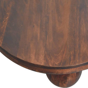 California Walnut Central Table | Ball Feet | Solid Wood Coffee Table