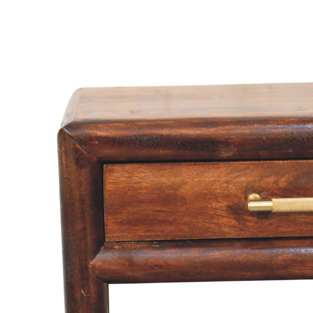 California Walnut Open Bedside Table | Open Shelf Design