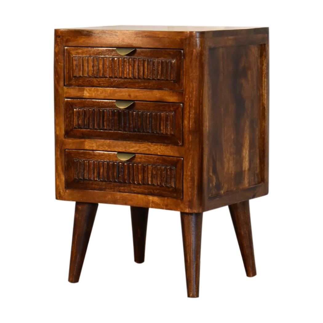 Capri Bedside Table | Compact Bedroom Storage | Contemporary Design