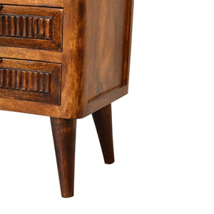 Capri Bedside Table | Compact Bedroom Storage | Contemporary Design