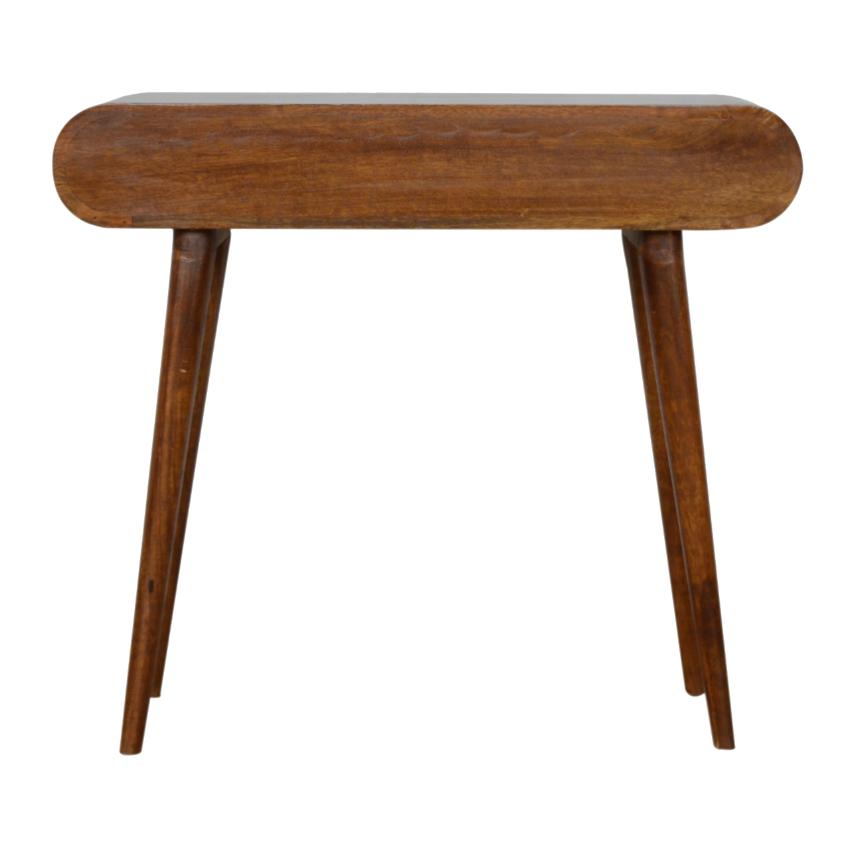 Capsule Mango Wood Console Table | Chestnut Finish | 2 Drawers
