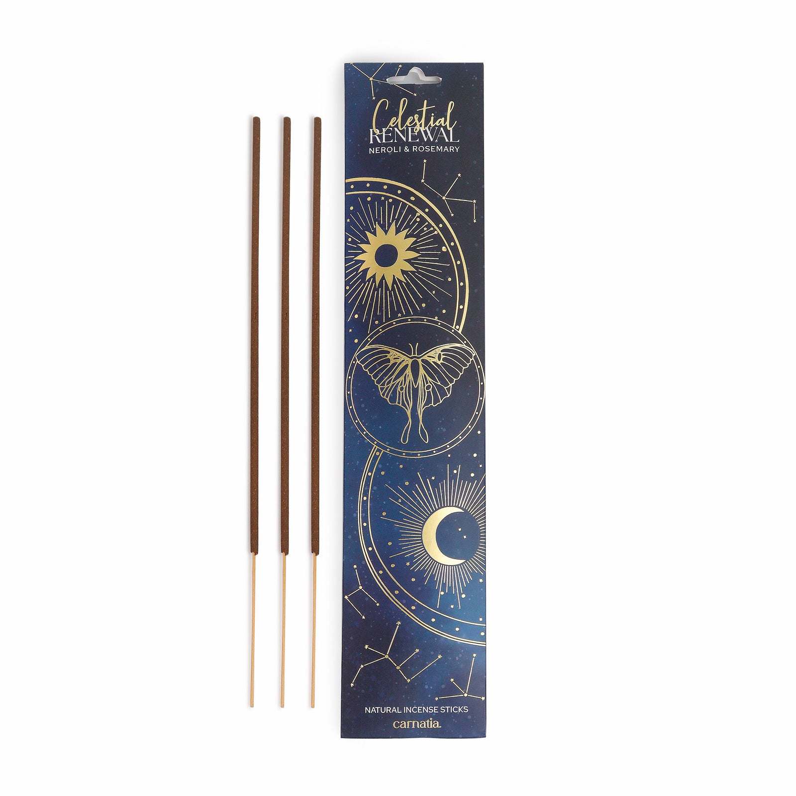 Carnatia Starry Spell Celestial Renewal Incense 6 Pack | Neroli & Rosemary Home Fragrance