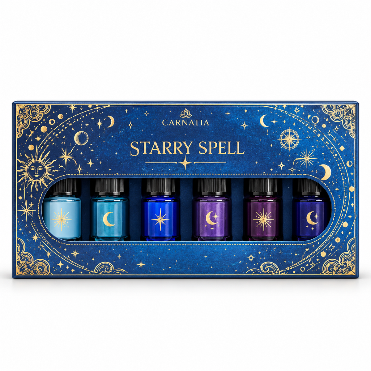Carnatia Starry Spell Fragrance Oil Set of 6 | Home Fragrance Gift Set
