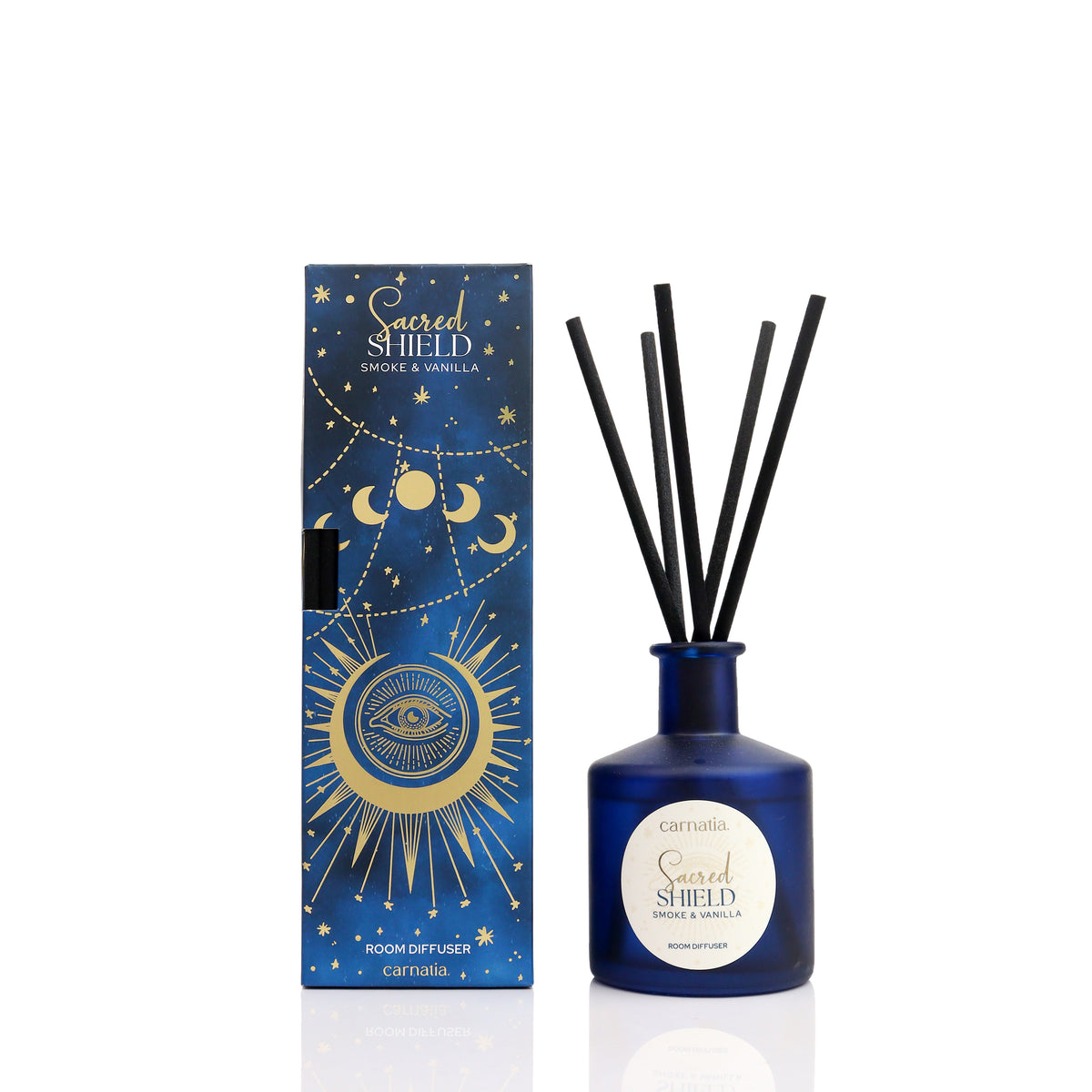 Carnatia Starry Spell Sacred Shield Reed Diffuser | Smoke & Vanilla Home Fragrance