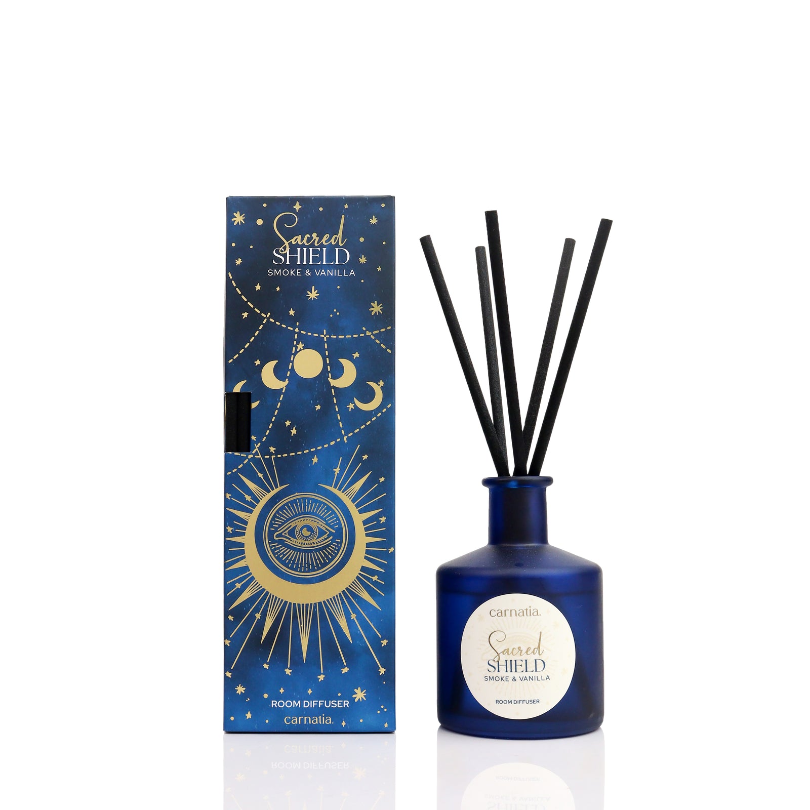 Carnatia Starry Spell Sacred Shield Reed Diffuser | Smoke & Vanilla Home Fragrance