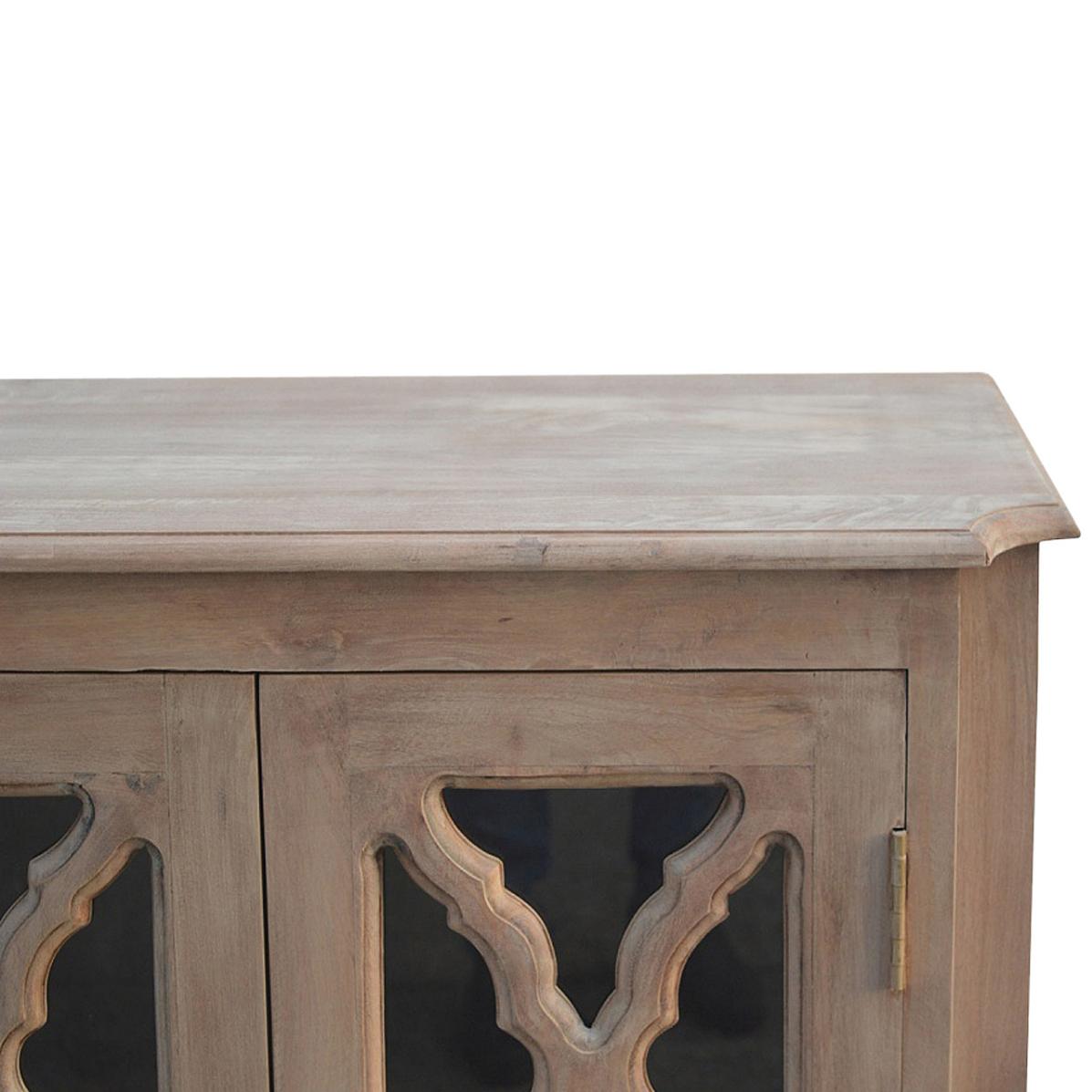 Carved Glazed Sideboard | Display Storage | Decorative Cabinet