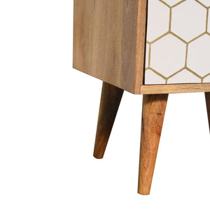Cassia Bedside Table | Compact Bedroom Storage | Contemporary Nightstand