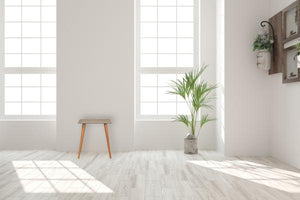Checkered End Table | Solid Mango Wood | Oak Finish | Nordic Style
