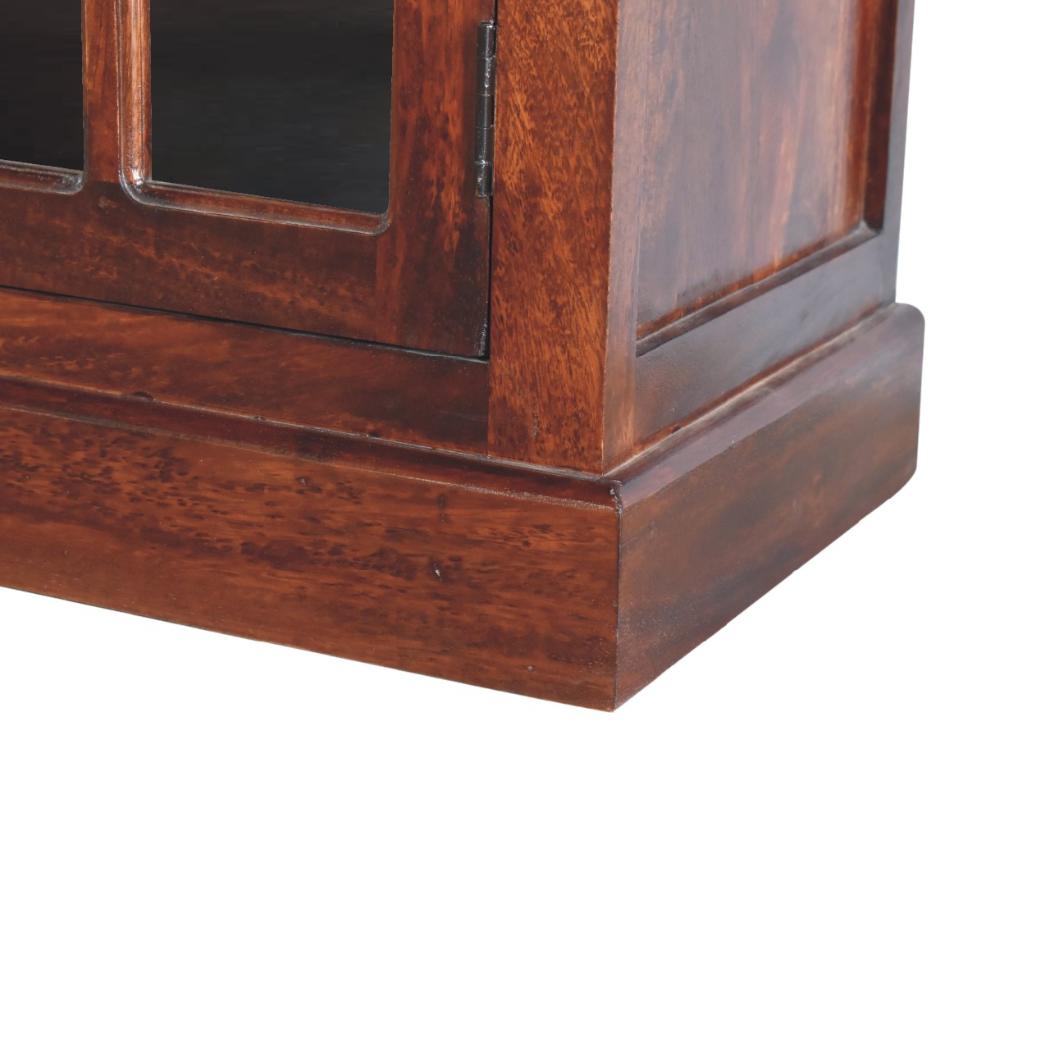 Cherry Glazed Cabinet | Warm Statement Finish | Decorative Home Storage