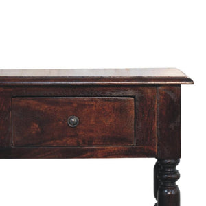 Cherry Turned Leg Side Table | Solid Wood | Occasional Table