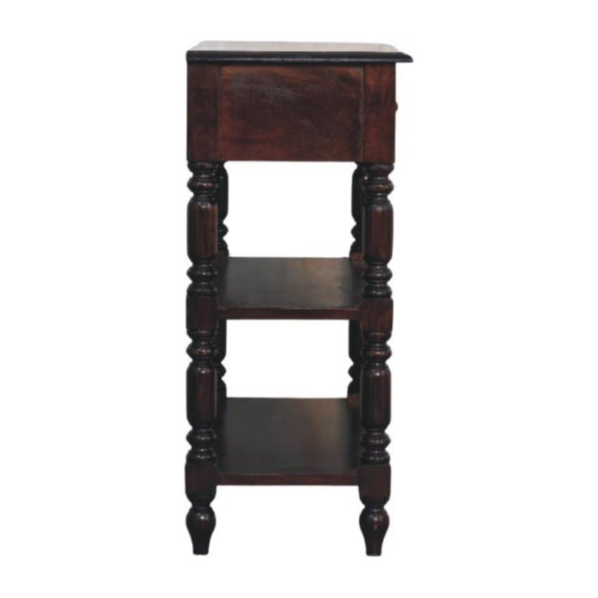 Cherry Turned Leg Side Table | Solid Wood | Occasional Table
