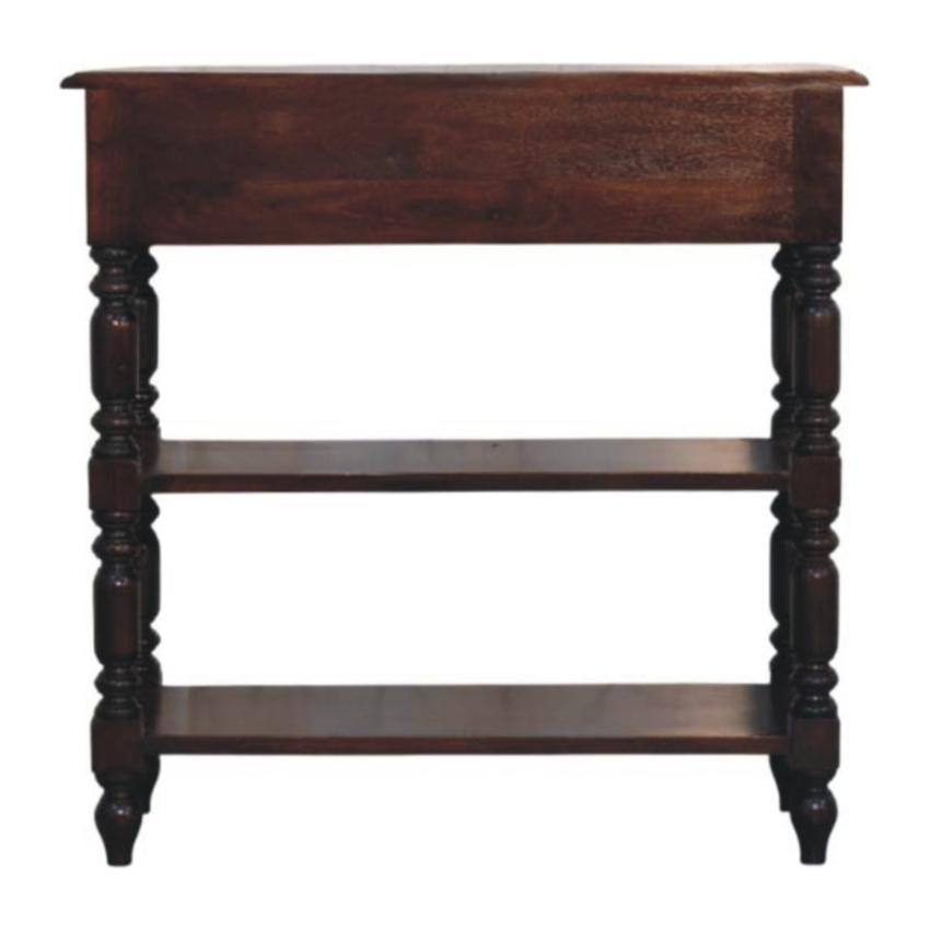 Cherry Turned Leg Side Table | Solid Wood | Occasional Table