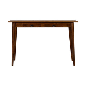 Chestnut 2 Drawer Writing Desk | Solid Mango Wood | 120cm | Nordic Style