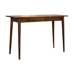 Chestnut 2 Drawer Writing Desk | Solid Mango Wood | 120cm | Nordic Style