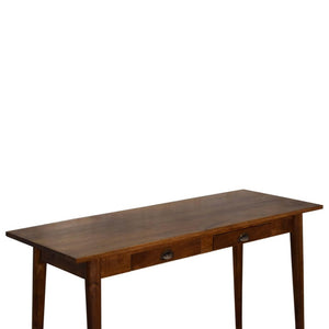 Chestnut 2 Drawer Writing Desk | Solid Mango Wood | 120cm | Nordic Style