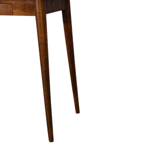 Chestnut 2 Drawer Writing Desk | Solid Mango Wood | 120cm | Nordic Style
