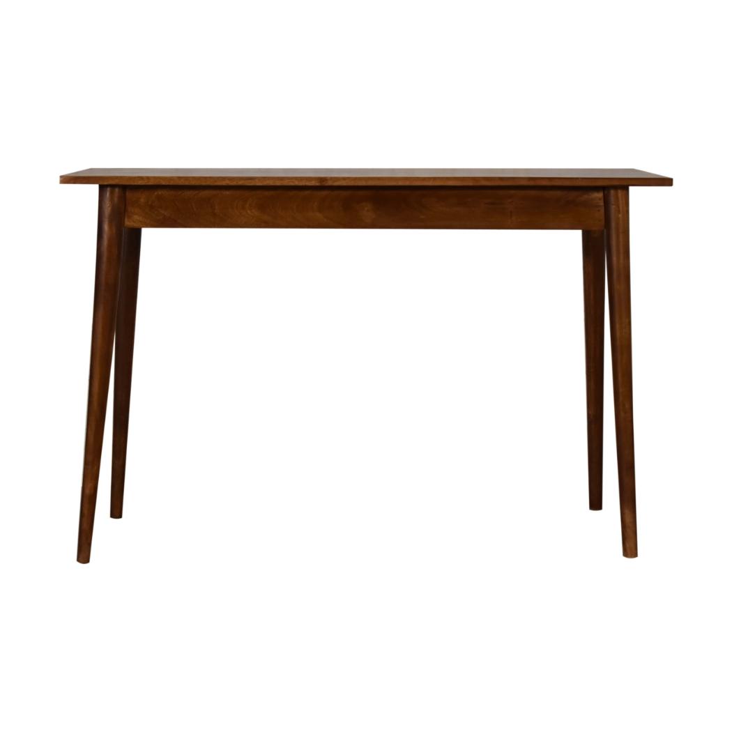 Chestnut 2 Drawer Writing Desk | Solid Mango Wood | 120cm | Nordic Style