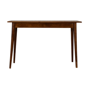 Chestnut 2 Drawer Writing Desk | Solid Mango Wood | 120cm | Nordic Style
