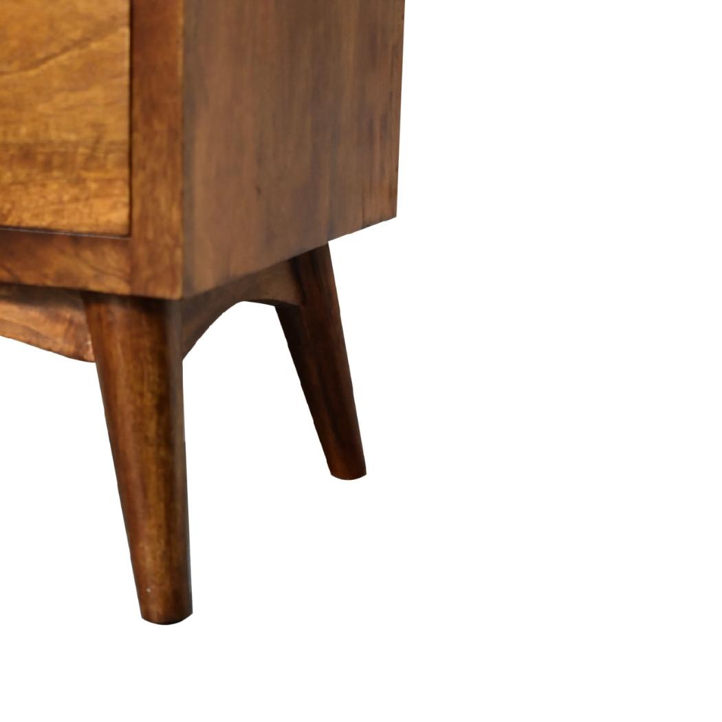 Chestnut Bedside Table | Warm Finish | Compact Bedroom Storage