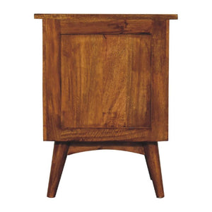 Chestnut Bedside Table | Warm Finish | Compact Bedroom Storage