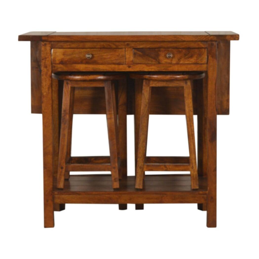 Chestnut Breakfast Table | Compact Dining | Casual Kitchen Furniture
