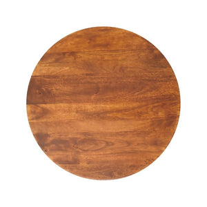 Chestnut Central Ball Table | Solid Mango Wood | Sculptural Side Table