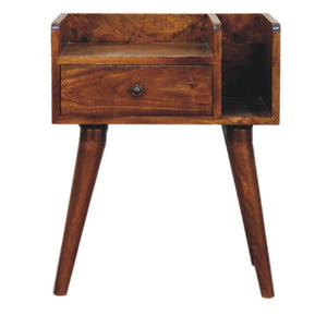 Chestnut Collective Bedside | Solid Mango Wood | Artisan-Crafted Design