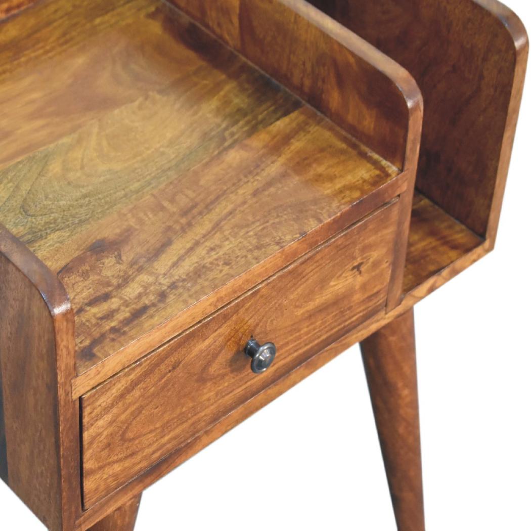 Chestnut Collective Bedside | Solid Mango Wood | Artisan-Crafted Design