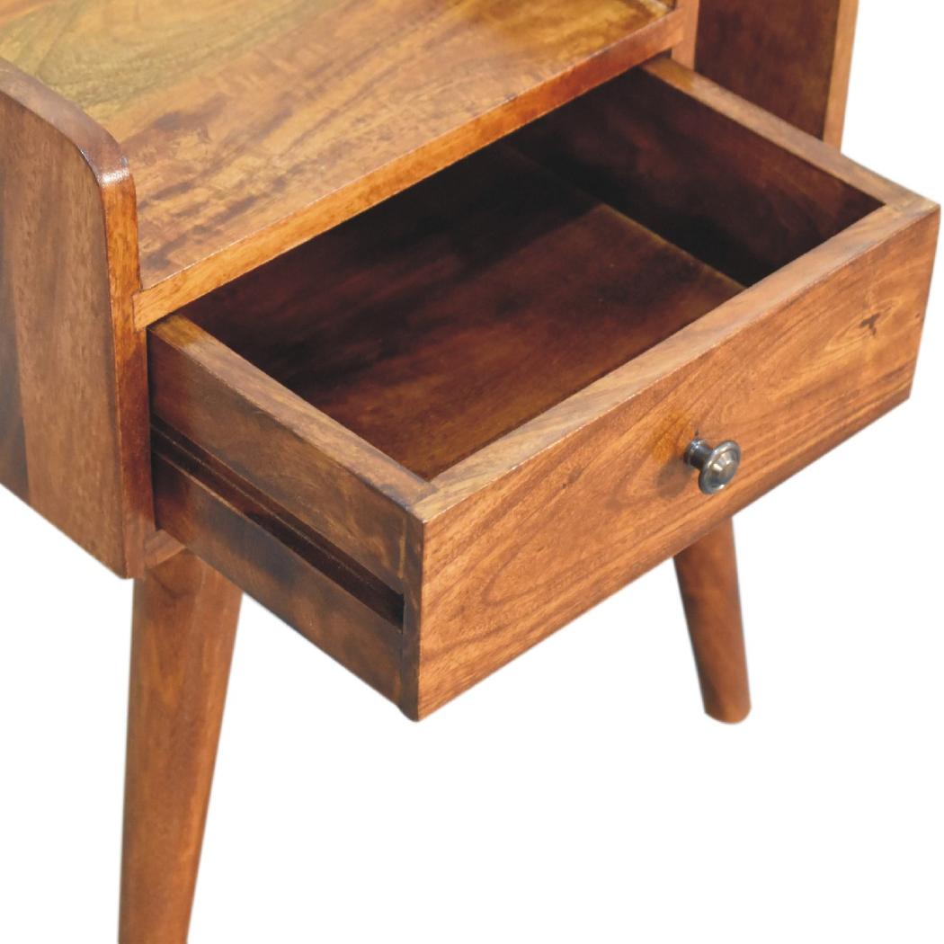 Chestnut Collective Bedside | Solid Mango Wood | Artisan-Crafted Design
