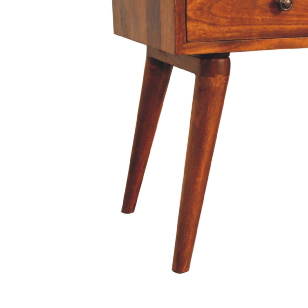 Chestnut Collective Bedside | Solid Mango Wood | Artisan-Crafted Design
