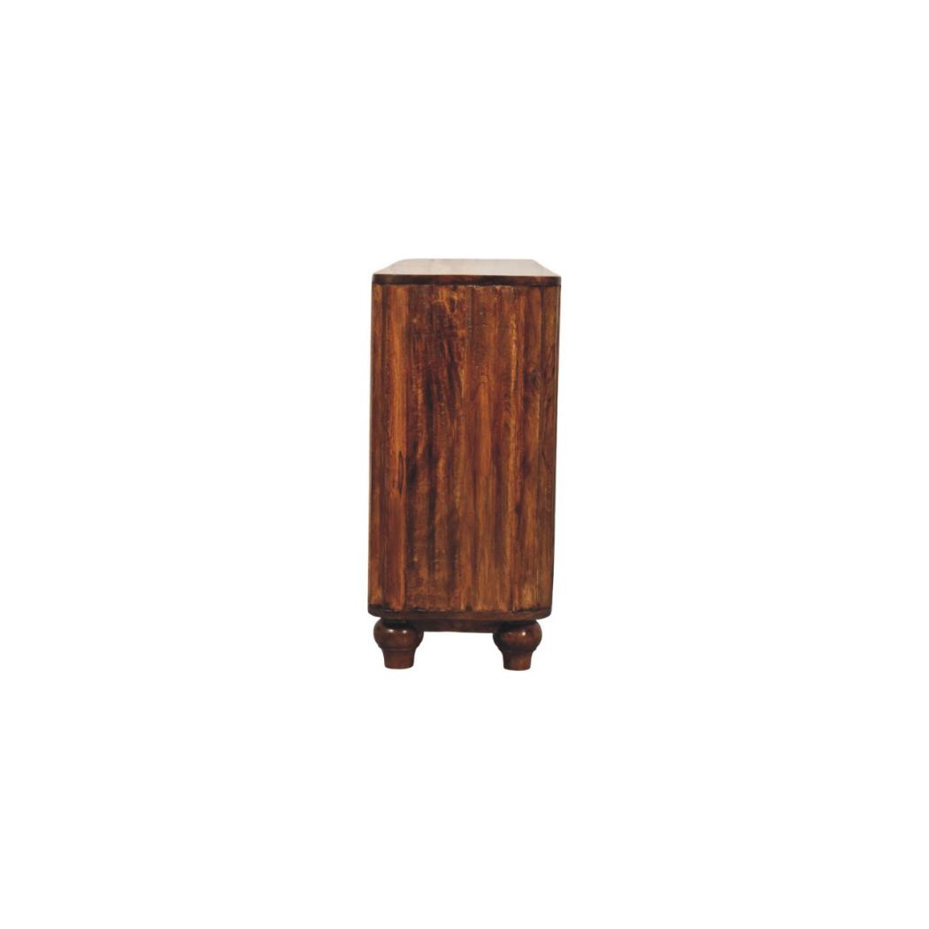Chestnut Curve Sideboard | Sculptural Dining Room Storage