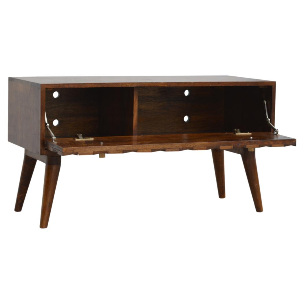 Chestnut Diamond Storage Bench | Distinctive Detail | Versatile Home Furniture