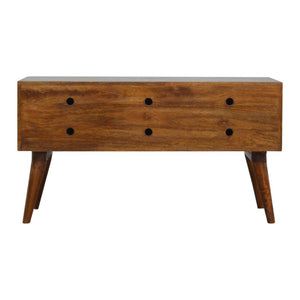 Chestnut Diamond Storage Bench | Distinctive Detail | Versatile Home Furniture