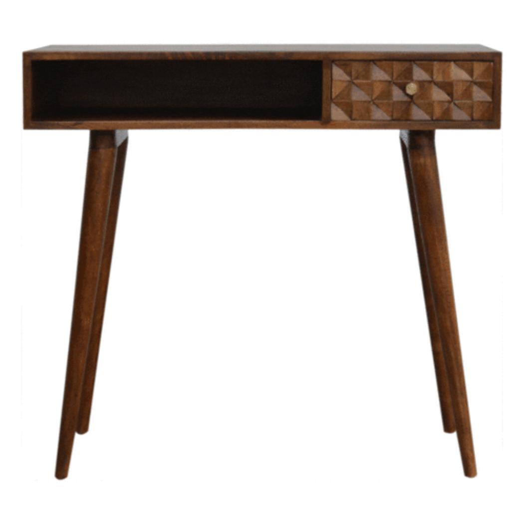 Chestnut Diamond Writing Desk | Distinctive Detail | Versatile Home Furniture