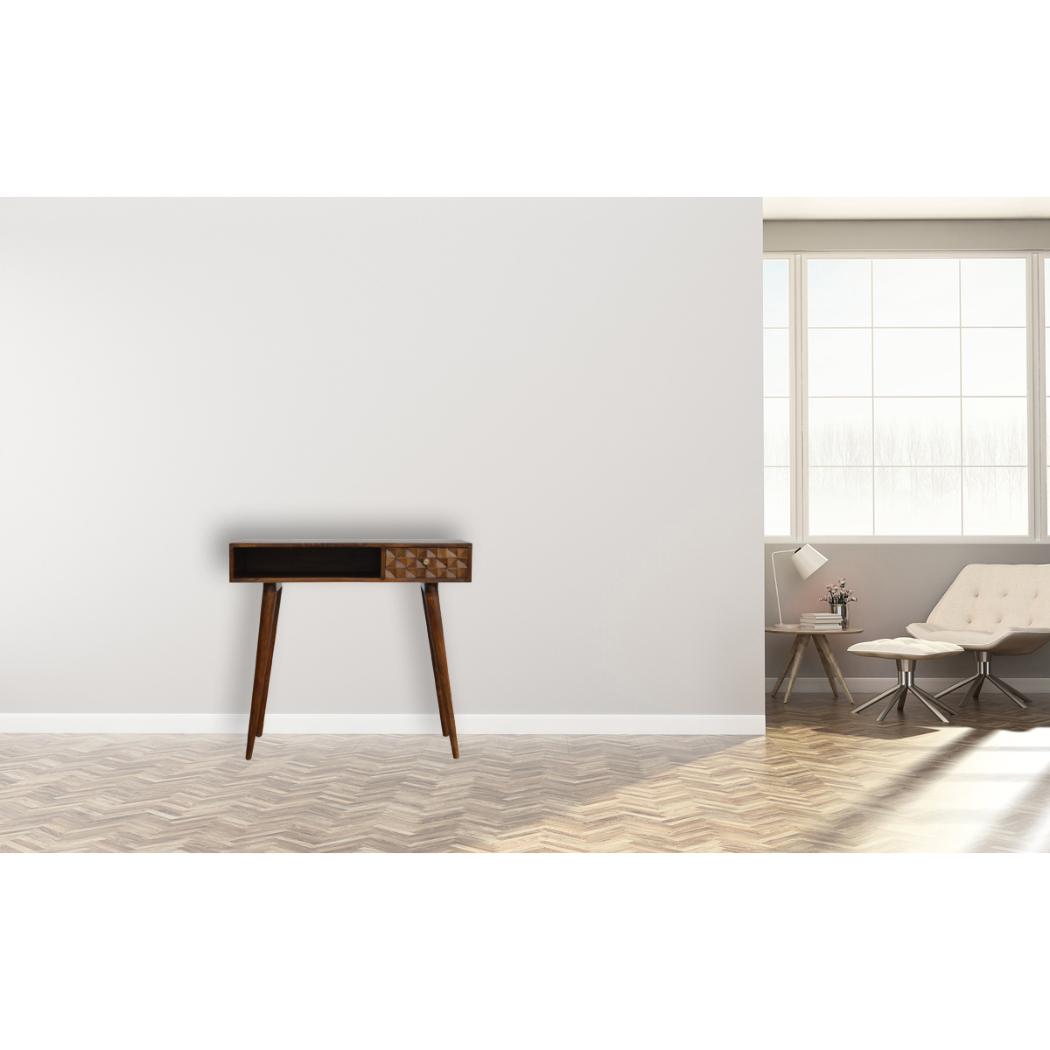 Chestnut Diamond Writing Desk | Distinctive Detail | Versatile Home Furniture