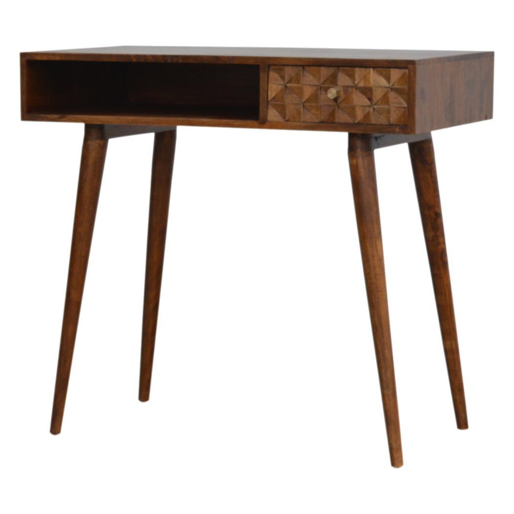 Chestnut Diamond Writing Desk | Distinctive Detail | Versatile Home Furniture