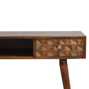 Chestnut Diamond Writing Desk | Distinctive Detail | Versatile Home Furniture