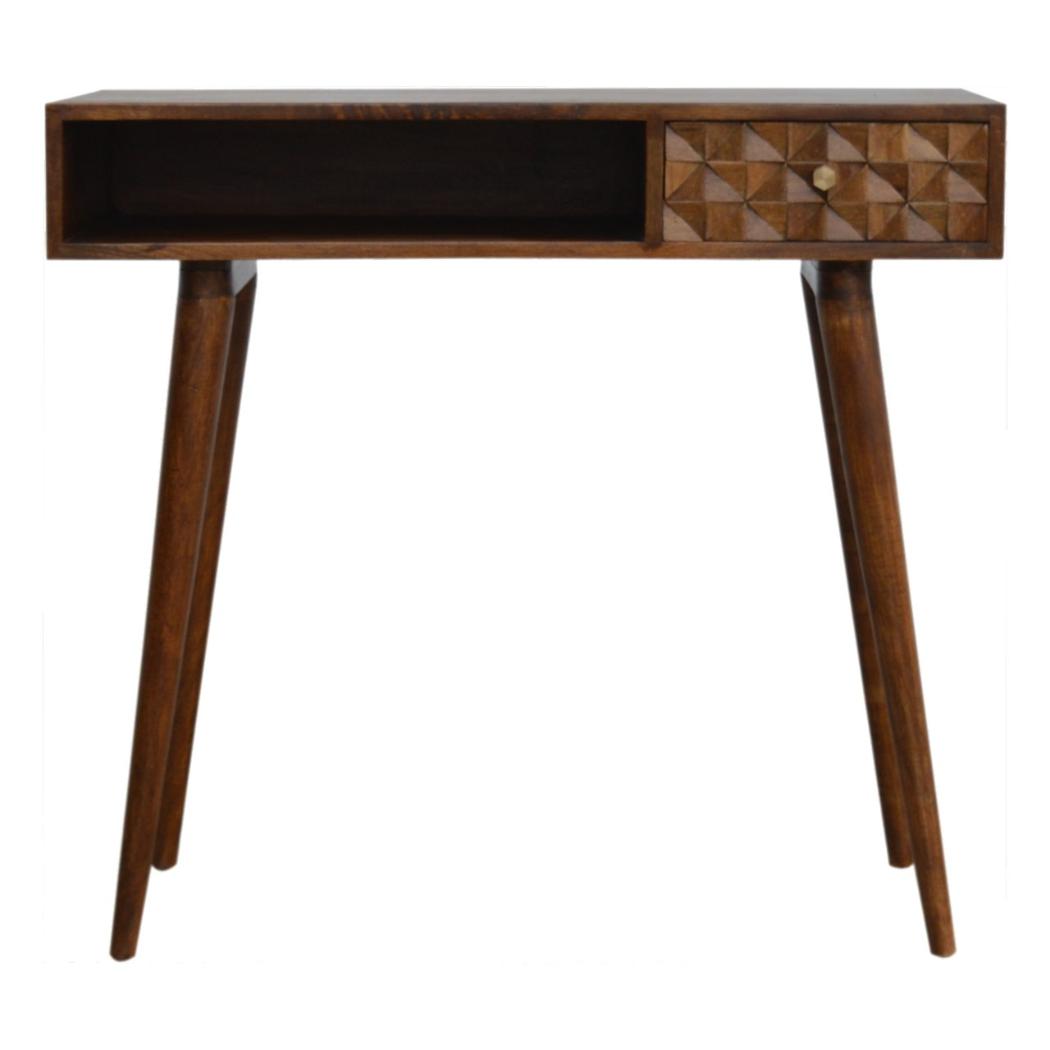 Chestnut Diamond Writing Desk | Distinctive Detail | Versatile Home Furniture
