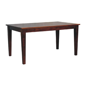 Chestnut Dining Table | Solid Mango Wood | Artisan-Crafted Design
