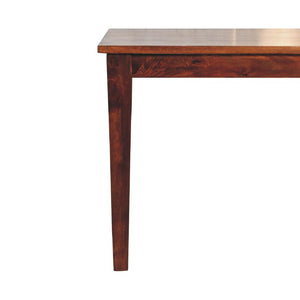 Chestnut Dining Table | Solid Mango Wood | Artisan-Crafted Design