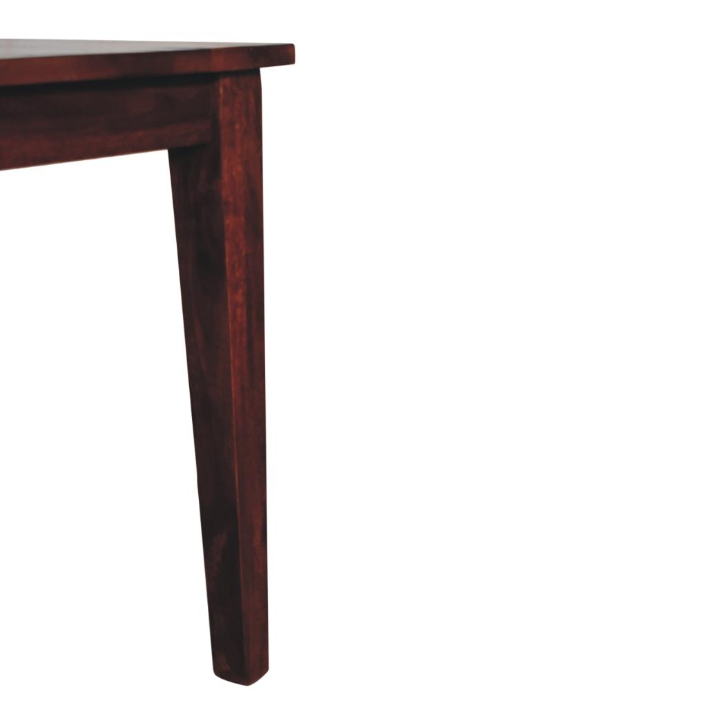 Chestnut Dining Table | Solid Mango Wood | Artisan-Crafted Design